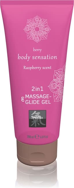 Massage- & Glide Gel 2 in 1 - Framboos — thumbnail 3