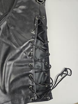 BamBella ® Nep Leer broek - Maat XXL - Zwart - BDSM kleding erotische onderbroek heren kleding — thumbnail 4