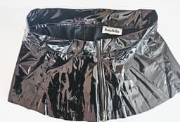 BamBella® - Minirok - S M - LATEX en stof Ultra korte rok - - Sexy Erotische dames fetish kleding - — thumbnail 5