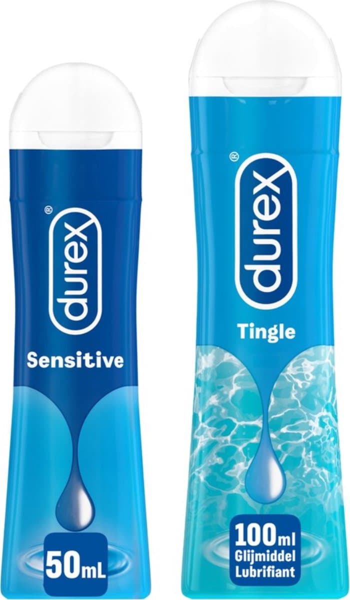 Durex - 150ml Glijmiddel - Waterbasis - Sensitive Vaginal & Anaal 50ml - Tingle Stimulerende Gel 100ml — afbeelding 1