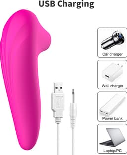 Roze - Mini Luchtdruk Vibrator - Sucking vibrator - Reis vibrator - Clitoris & G-spot Stimulator Luchtdruk Vibrator- seksspeeltje — thumbnail 4