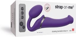 Strap-On-Me - Vibrerende Strapless Strapon - Voorbinddildo Met 3 motoren - Paars M — thumbnail 3