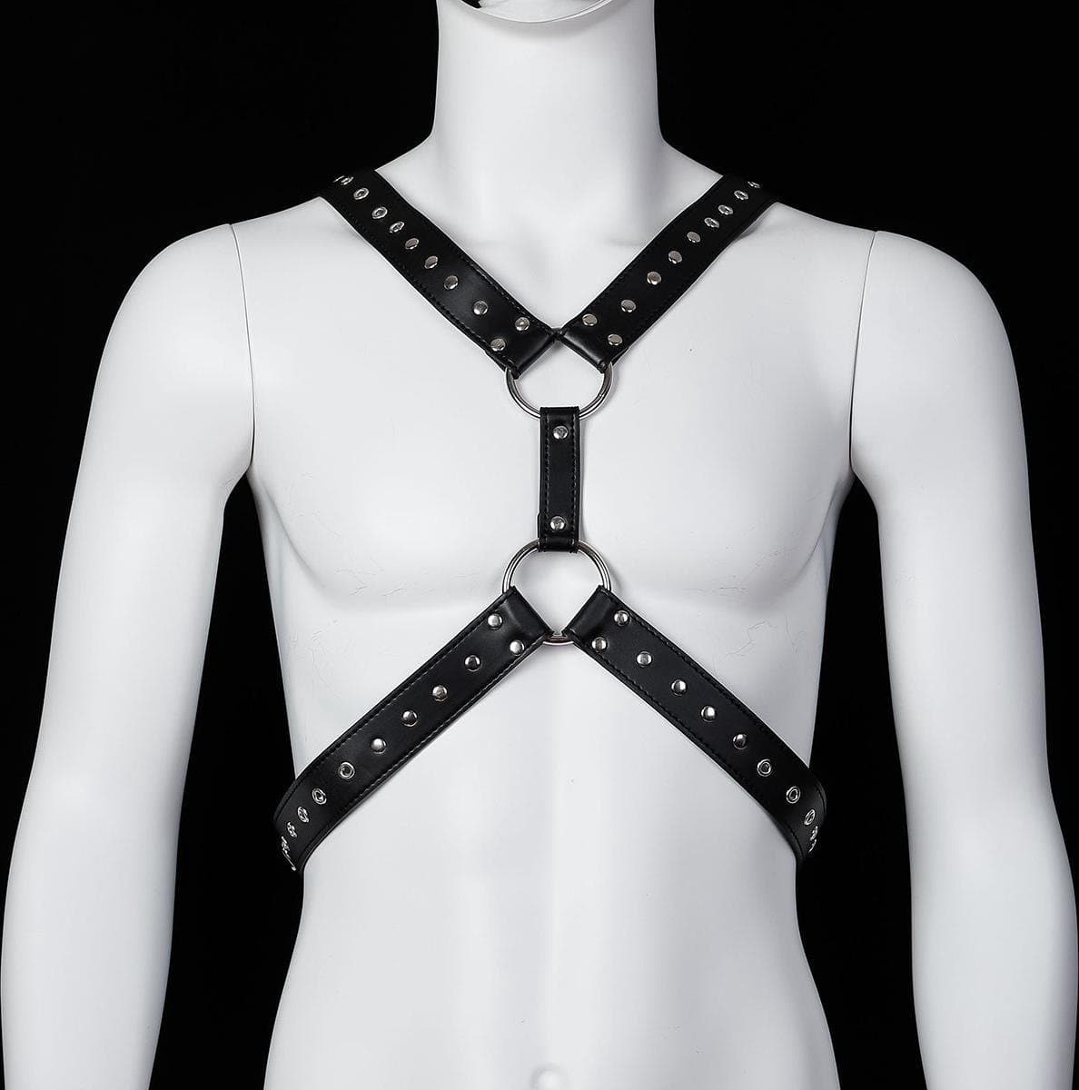 Banoch | Chest harness Raimond - kunst leer harnas voor man — afbeelding 1