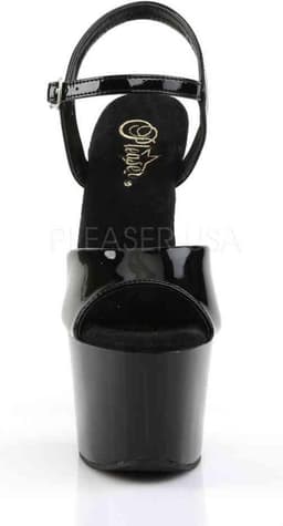 Pleaser - SKY-309 Sandaal met enkelband, Paaldans schoenen - Paaldans schoenen - 44 Shoes - Zwart — thumbnail 2