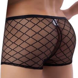 LekkerStout Boxershorts - Doorschijnend - Zwart - Sexy Herenondergoed | M | ( LS149 ) — thumbnail 4