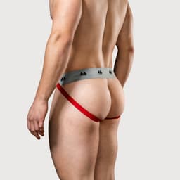 MM Sports Original Edition Swimmer/Jogger Jockstrap 2 inch Red - MAAT XXL - Heren Ondergoed - Jockstrap voor Man - Mannen Jock — thumbnail 2