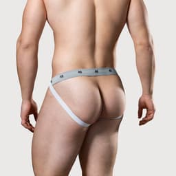 MM Sports The Original Swimmer/Jogger Jockstrap 1 inch White - MAAT XL - Heren Ondergoed - Jockstrap voor Man - Mannen Jock — thumbnail 5