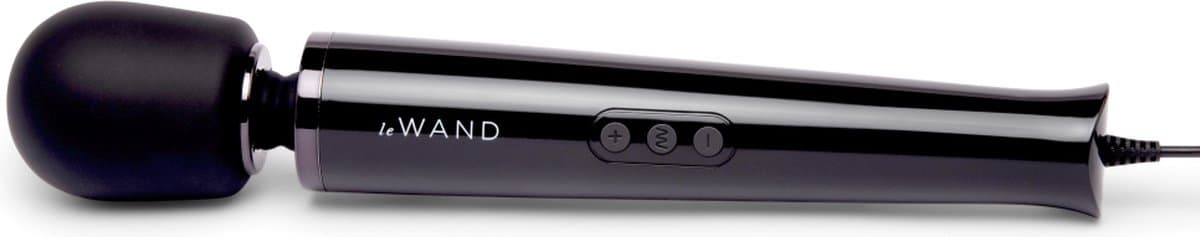 Le Wand Powerful Plug-In Vibrerende Massage Vibrator Zwart — afbeelding 1