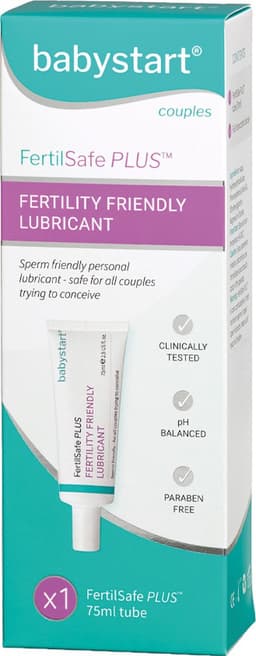 FertilSafe PLUS® – sperma vriendelijk glijmiddel - zwangerschap ondersteunend - 1x tube - 75ml - Babystart® — thumbnail 1
