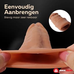 Quick Relief Sleeve Enlarger™ - Penis Sleeve - Penis Enlarger - Cockring - Realistische Penissleeve - Dikkere & Langere Penis — thumbnail 3