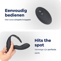 MyFantasy Prostaat Stimulator met Cockring - 42°C Prostaat Vibrator - Vibrerende Buttplug met Afstandsbediening - Sex Toys voor Mannen & Koppels - Anaal Vibrator - Anale Speeltjes - Vibrerende Buttplug Dildo - Kamasutra Seksspeeltjes Zwart — thumbnail 2