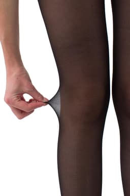 GIULIA Panty - Love Chic 20 - Open Kruis Panty - Strippanty - Erotiek - Naad - 20 Den - Large - Zwart - Zwarte Naad — thumbnail 5