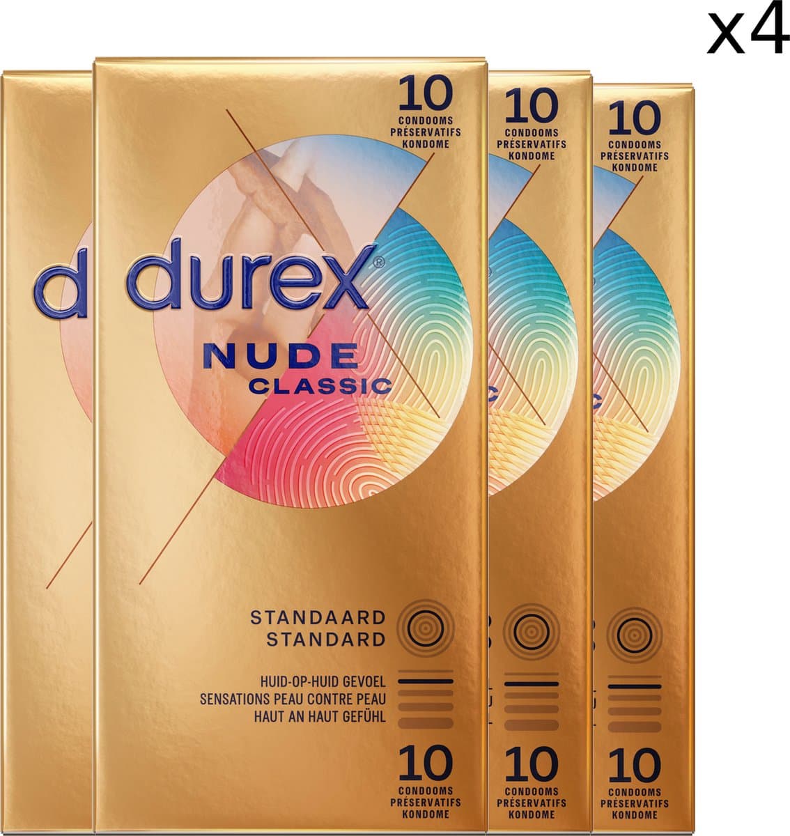 Durex Condooms Nude Huid-Op-Huid Gevoel 10st x4 — afbeelding 1