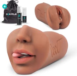 DailyPlay Pocket Pussy voor Man - 3 in 1 – Blowjob Masturbator met Billen en Kunst Vagina – Sex Toys Mannen en Koppels – Nep Kut — thumbnail 1