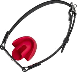 Rimba - Mondknevel met Bit - Zwart/Rood — thumbnail 2