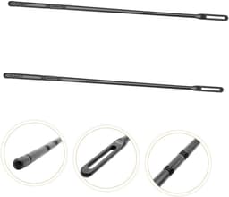 Reinigingsstokken Fluit - Blokfluit Onderhoud - Instrument Verzorging - Gladde Kunststof - 34.5 cm - Zwart — thumbnail 4