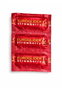 Euroglider Strawberry - Condooms met Aardbeien Smaak - 144 stuks — thumbnail 3