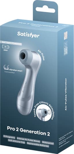 Satisfyer Pro 2 Generation 2 | Drukgolfvibrator met 11 intensiteiten & verbeterd design | Testwinnaar Stiftung Warentest, 1,6 | Batterijen (2×AAA) | huidvriendelijke siliconen | IPX7 waterdicht — thumbnail 2