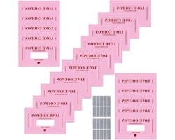 Liefdeswaardebonnen - Romantische kaarten - Relatie verrijken - 20 aanpasbare scenario's - 15 x 12 cm - Roze