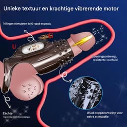 Daity Cockring - Vibrerend - G-Spot - Penis Sleeve - Waterdicht - Sex Toys voor Koppels - Perineum Stimulatie - Zwart — thumbnail 4