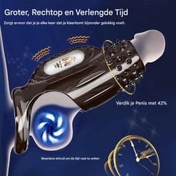Daity Cockring - Vibrerend - G-Spot - Penis Sleeve - Waterdicht - Sex Toys voor Koppels - Perineum Stimulatie - Zwart — thumbnail 5