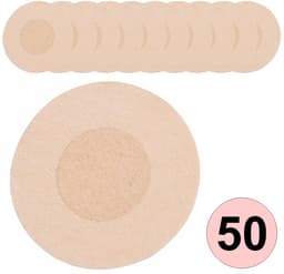 Fako Bijoux - 50x Tepelstickers - Tepelbedekker - Tepelplakkers - Tepel Stickers - Nipple Covers - Tepel BH - Rond - 25 Paar - 50 Stuks — thumbnail 1