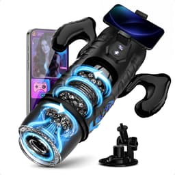 Pocket pussy met 7 stoot- & rotatiestanden en appbediening – Sex toys voor mannen zelf aftrekken – Nep vagina – Nep kut – Masturbator voor man automatisch – Blowjob simulator – Happy Secrets — thumbnail 1