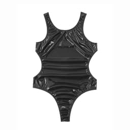 Porno jumpsuit heren - String - Latex look - BDSM - Erotische kleding - Hemd — thumbnail 3