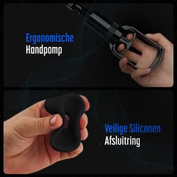 HappySexy Penispomp Met Grippomp – Penispompen Penisvergroter – Penis Pomp Erectie Vergroter Incl Gratis Glijmiddel Cockring en Penisring – Vacuumpomp Erectiepomp Masturbator — thumbnail 4
