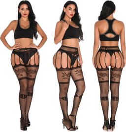 Body Pleasure Strakke Bodystocking – Maat L/M – Luxe Cadeaubox – TL141 — thumbnail 2