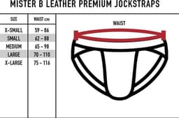 Mister b leather premium jockstrap black small — thumbnail 3