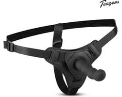 Teazers - Siliconen Strap On - Voor Pegging - Sex Toys voor Vrouwen - LHBTIQ - Strapon - Strapon Voorbinddildo - Zwart