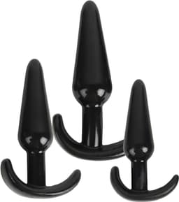 Banoch | Buttplug set beginner ergo 2.0 - zwart - 3 delig — thumbnail 1