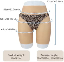 Siliconen- vagina- broek -vaginabroek-kunstvagina-Vaginaslip-Nepvagina-Transgender-Crossdresser-Travestie- Vagina voor Man- — thumbnail 3