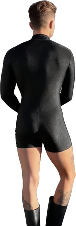 Heren Jumpsuit Grijs – Lange Mouwen Playsuit – Casual Comfort Outfit — thumbnail 2