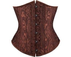 Dames satijnen corset bustier taille trainer plus size body shaper