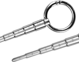 Roestvrijstalen urethrale dilatator met verwijderbare ring, penisplug, mannelijk product voor volwassenen, mannelijk metalen urethraal speeltje (groot) — thumbnail 5