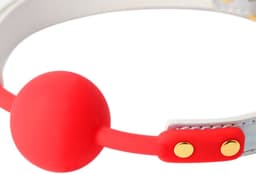 Kiotos BDSM - Summertime - Ball Gag - Wit/Rood — thumbnail 4