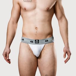 MM Sports Original Edition Swimmer/Jogger Jockstrap 2 inch Multipack 1x Black + 1x White - MAAT XL - Heren Ondergoed - Jockstrap voor Man - Mannen Jock — thumbnail 2