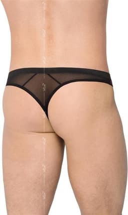 Softline Collection - sexy kanten herenslip zwart/ paars M — thumbnail 2