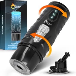 Sensual Desire® Shadow Knight – Automatische Masturbator – 7 Stoot & Roteer Standen – met Turboknop - Ultra Realistisch – Pocket Pussy – Masturbator voor Man – Sex Toys voor Mannen – Inclusief Erotische Luisterverhalen — thumbnail 1