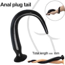Extreme Anaal Trainer - Extra Lange Buttplug - Super Lange Zwarte Buttplug 60 cm — thumbnail 1
