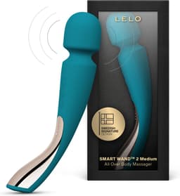 LELO SMART WAND 2 Medium – Massageapparaat – Waterdicht – Draadloos – Ocean Blue — thumbnail 1