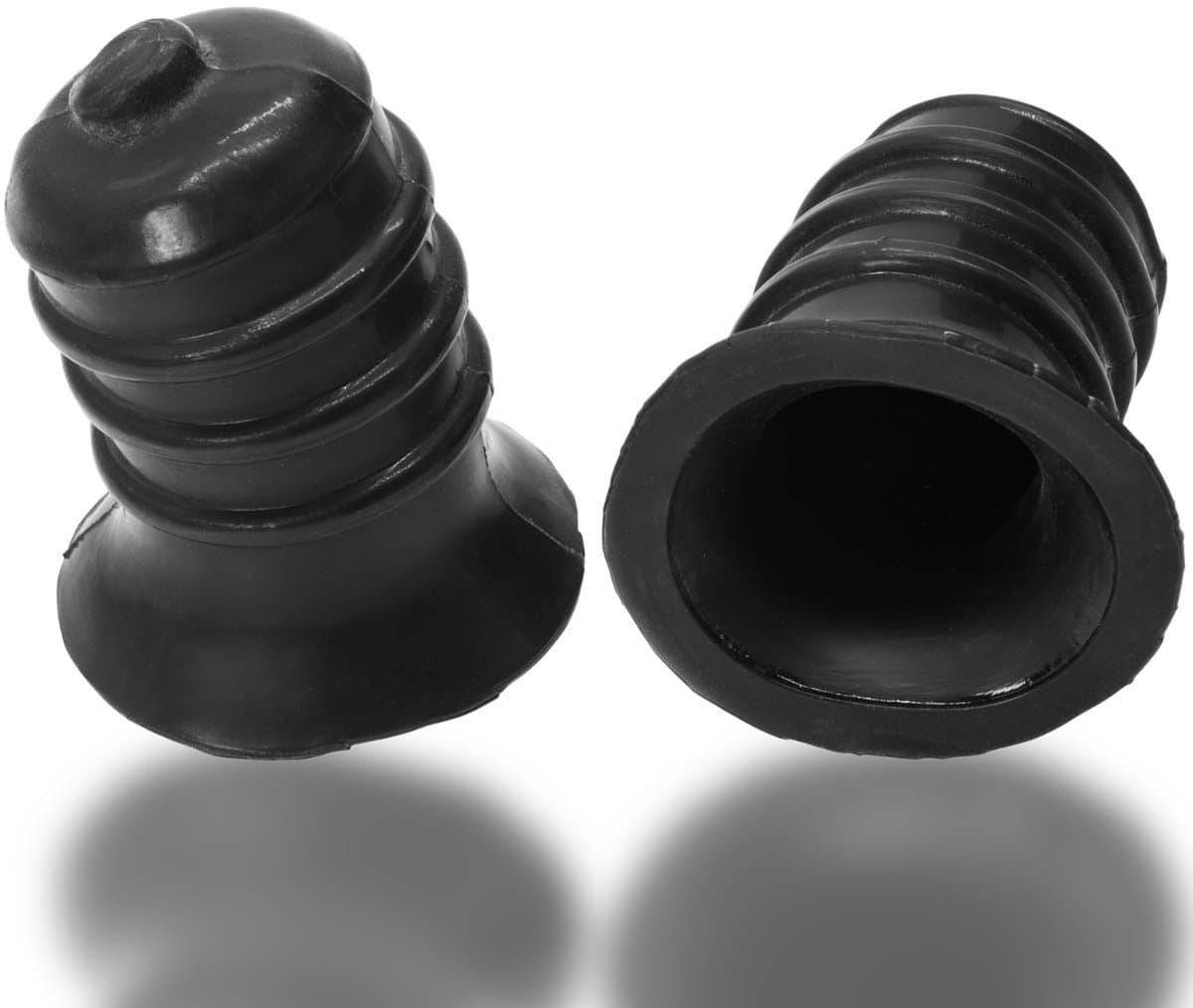 Oxballs - Ribnips - Tepelzuigers - Night Edition - Siliconen/TPR - Zwart — afbeelding 1