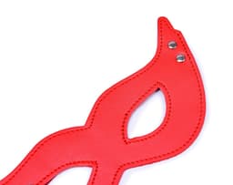 Pu lederen Masker - Sexy masker - Rollenspel masker - Rood - PU Leer - Sexy - Erotisch masker - Harnas - Meesteres One2Play — thumbnail 3