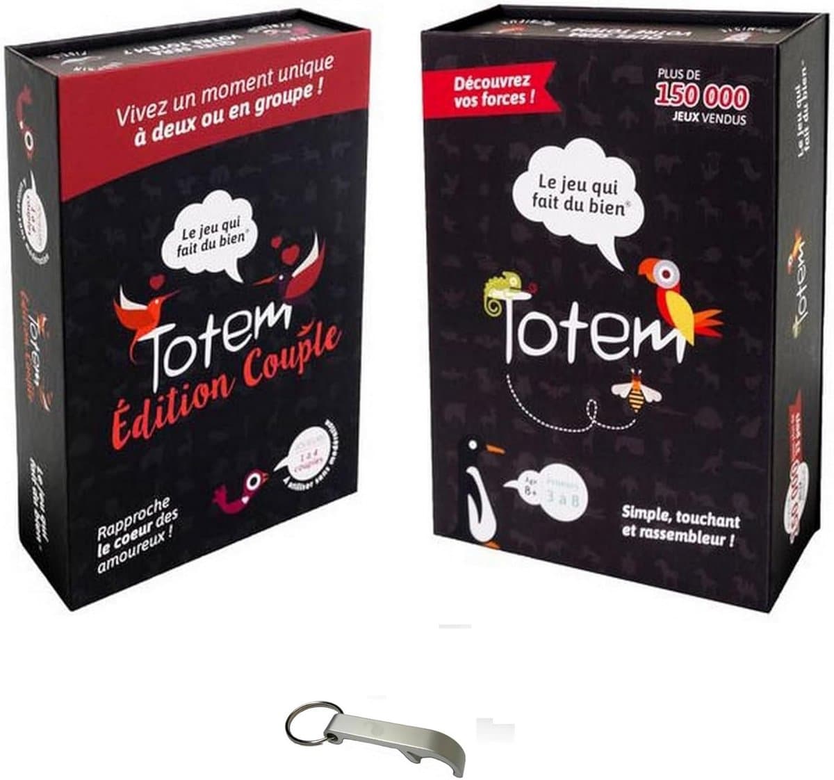 Totemset + totem voor koppels, Franse versie + 1 flesopener Flower (totem + paar) — afbeelding 1
