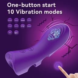 Oneay Vingervibrator met Vibratie – Clitoris- en G-Spot Stimulator – 10 Vibratiestanden – Vlindervormige Mini Vibrator – Seksspeeltje voor Vrouwen en Stellen — thumbnail 2