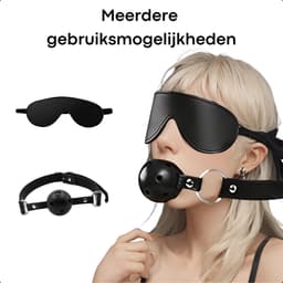 Sensa BDSM set - Bondage set voor koppels - Sexspeeltjes voor koppels - Seksspeeltjes voor mannen - Buttplug set - Zwart / Rood — thumbnail 5