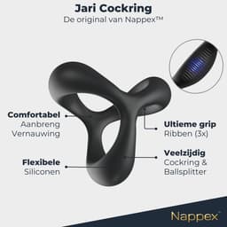 Cockring Siliconen - Nappex™ Jari Penisring voor een Harde Erectie [Discreet Verzonden] - Rekbare Ballsplitter, Cockringen en Ballstretcher - Sex Toys voor Mannen en Koppels - BDSM - Penis Sleeve - Kamasutra - Seksspeeltjes Zelf Aftrekken - Erotiek — thumbnail 4