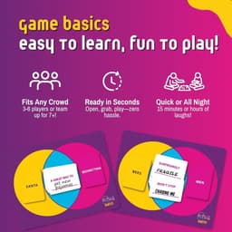 Hilarisch Feestspel - Venn Diagram Spel - Creatief Denken - Eindeloos Herspeelbaar - 10 x 9 x 5 cm — thumbnail 3